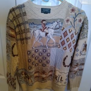 Ralph Lauren hand knit sweater.